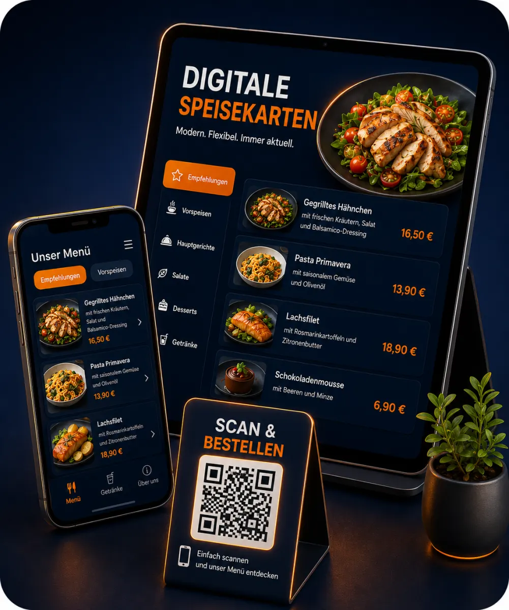 Digitale Speisekarten